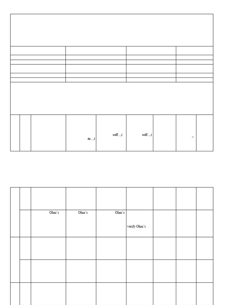 Basic Electrical Principles Learning Plan | PDF | Electromagnetic ...