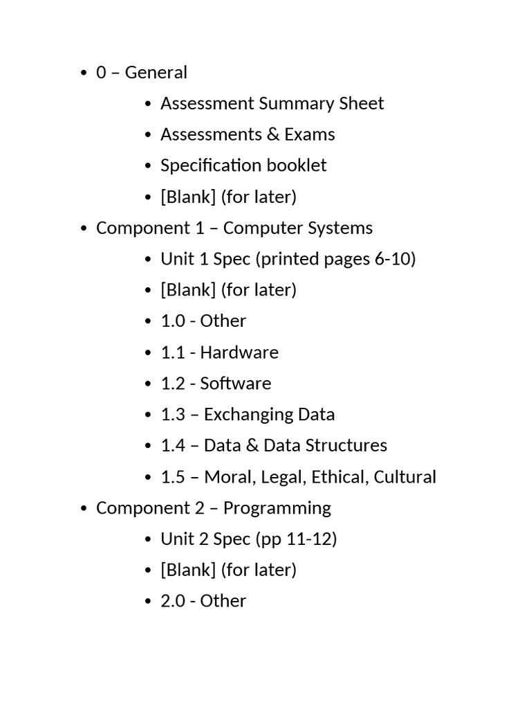 Folder Sections | PDF
