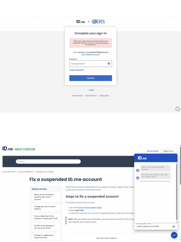Suspended Id - Me Fixing Tutorials | PDF