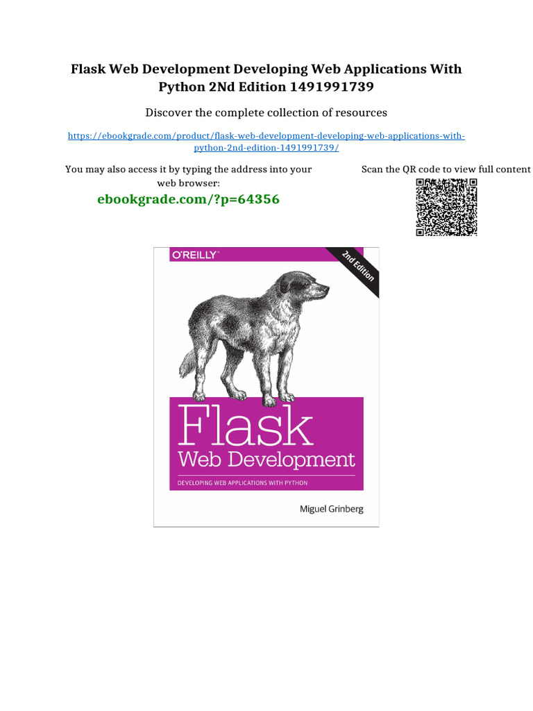 Flask Web Development Developing Web Applications With Python 2nd ...