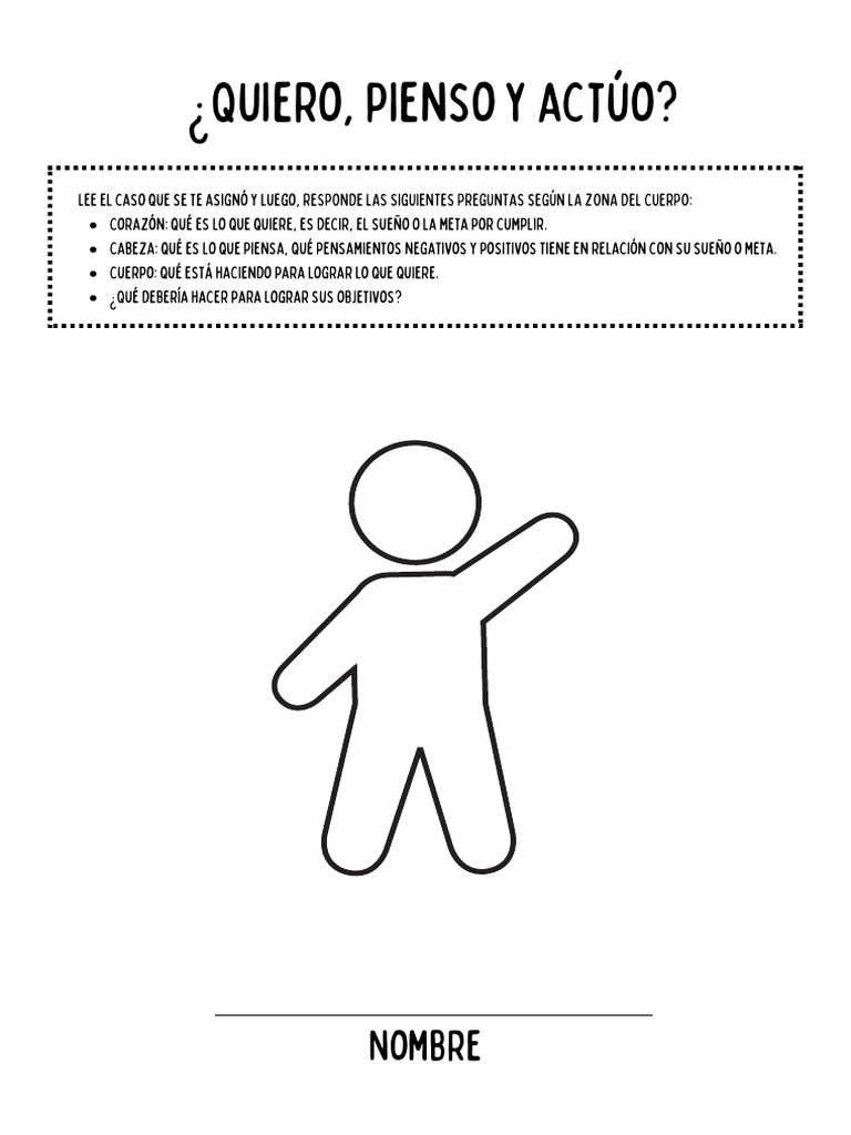 Quiero, Pienso y Actúo | PDF