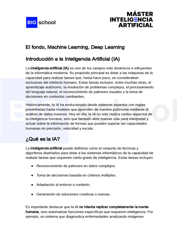 Contenido Fondo Machine Learning Y Deep Learning - Docx 1 | PDF ...