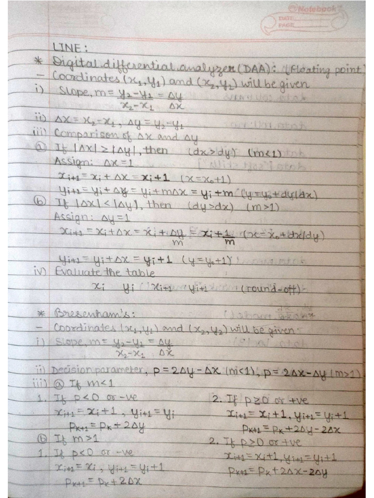 Graphics Unit1,2,3 Notes | PDF