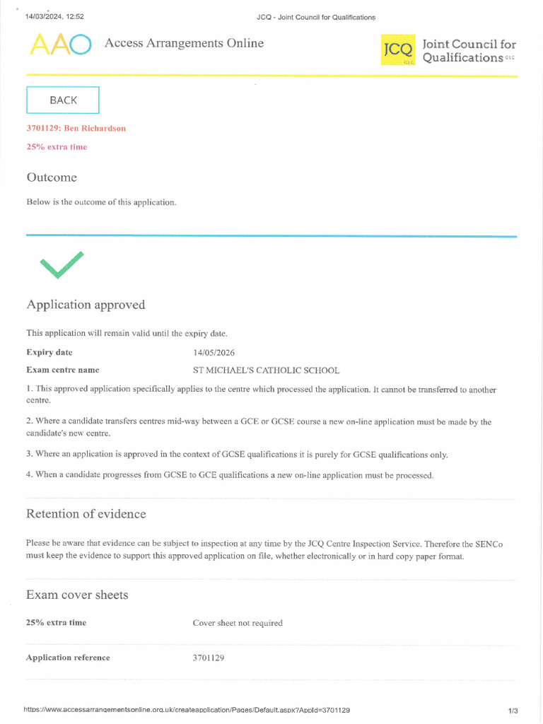 Aao Form BRN | PDF
