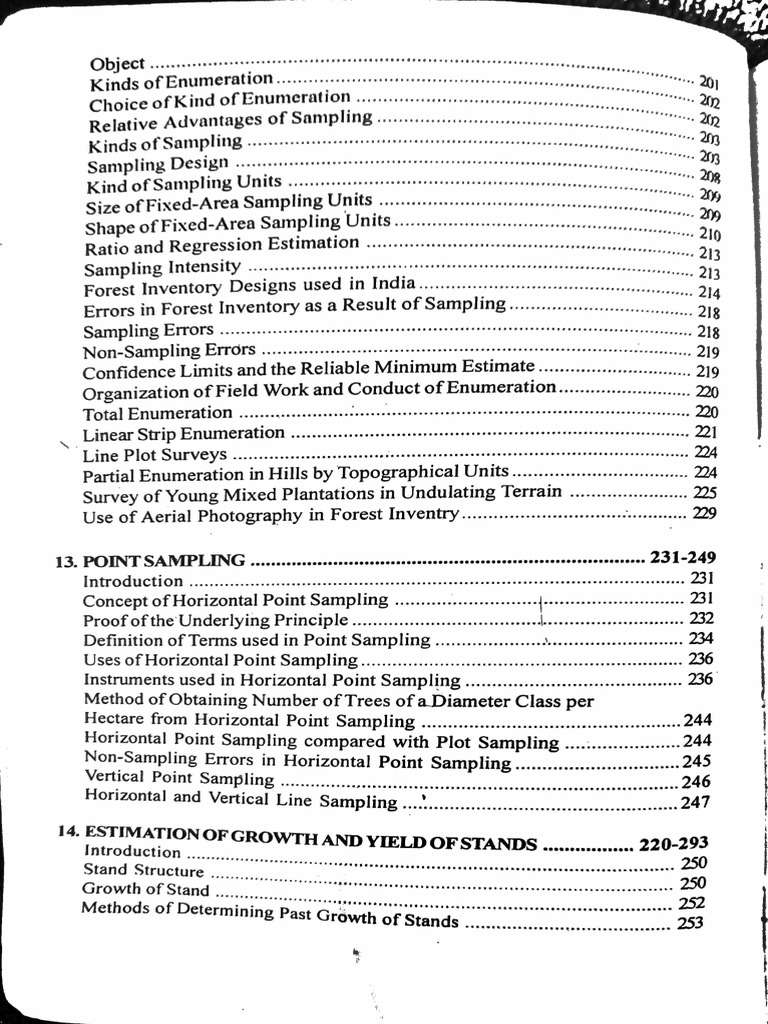 Forest Inventory PDF | PDF