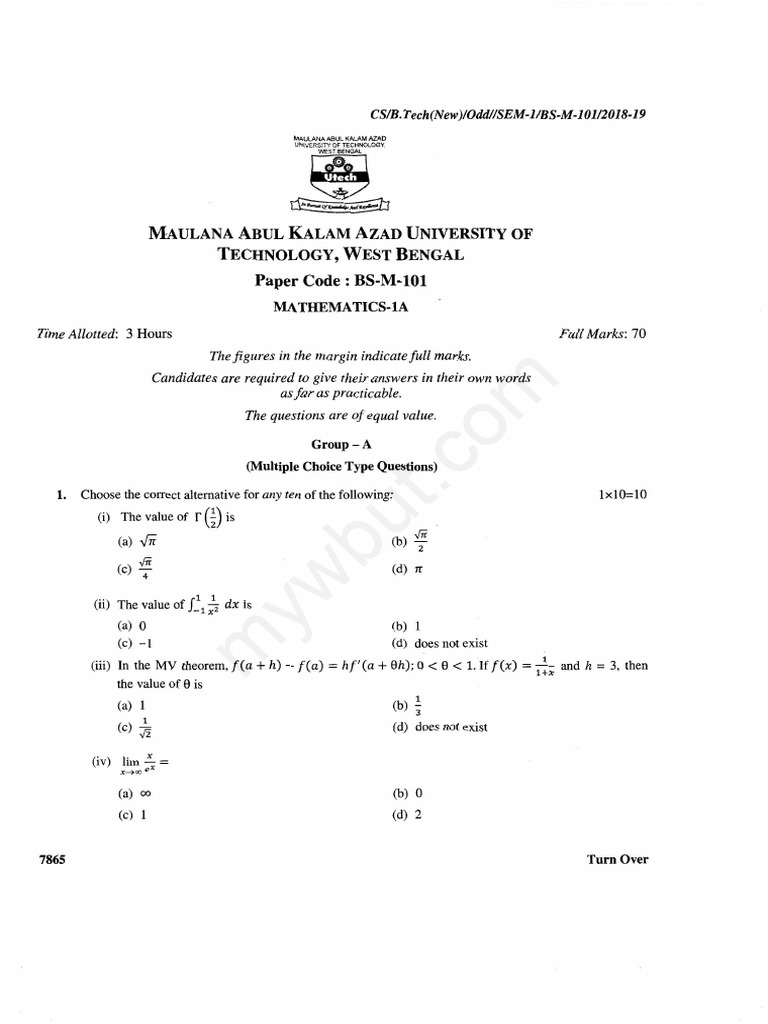 Maths 2018 | PDF
