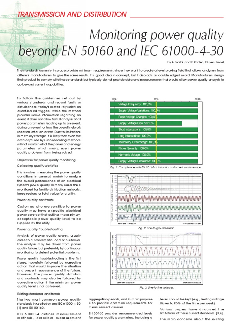 Power Quality Monitoring Standards Analysis | PDF | Electrical ...