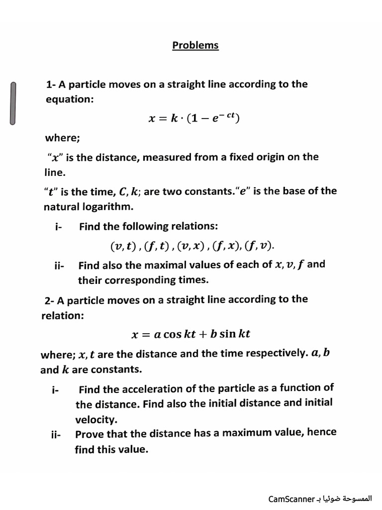 Sheet 1 Mech II | PDF