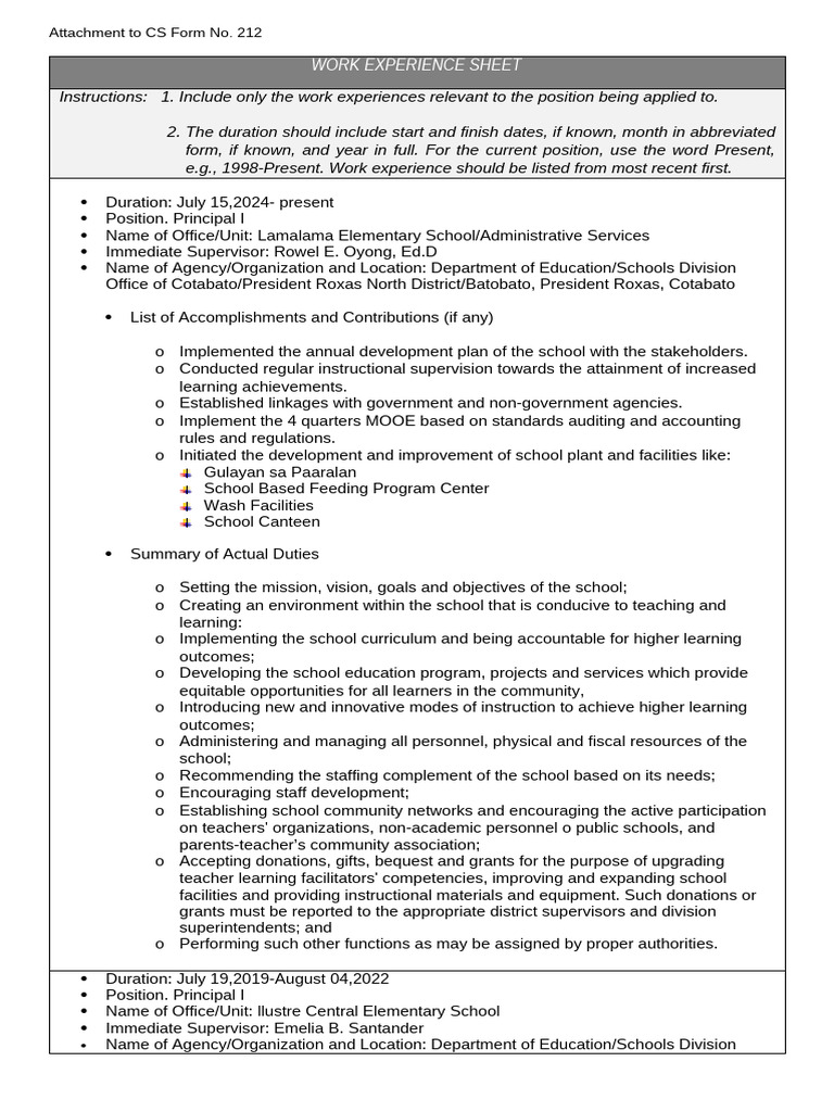 Manojo Pds Attachement | PDF | Teachers | Learning