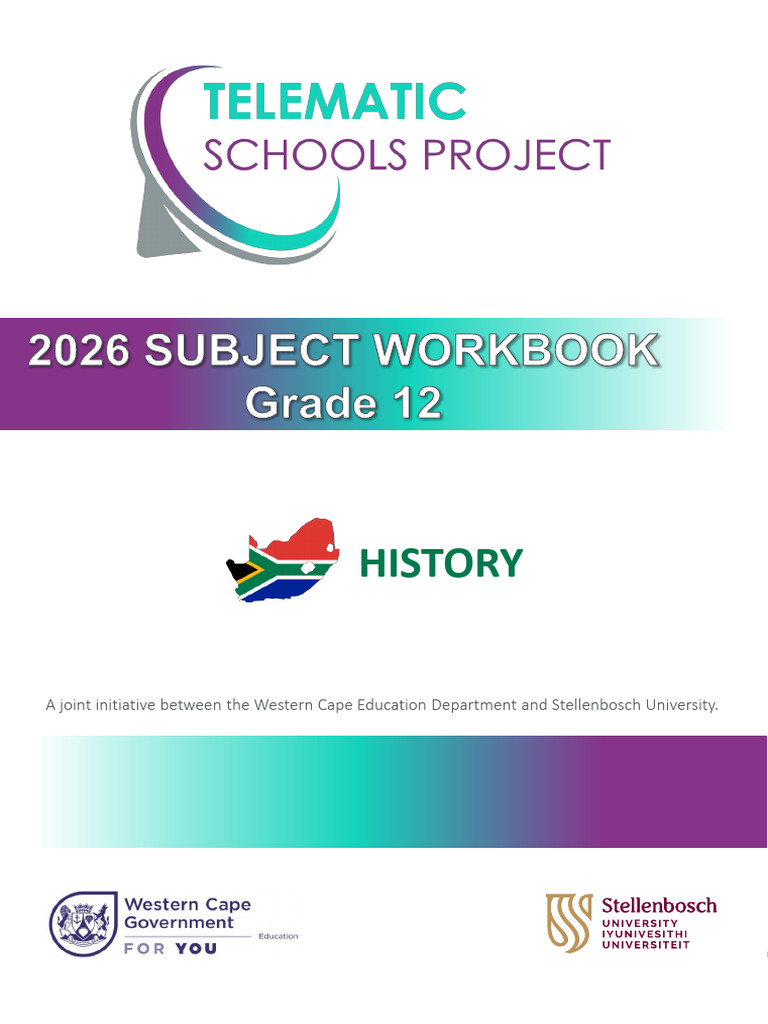 2026 .Workbook - History GRD 12 Final | PDF | Apartheid
