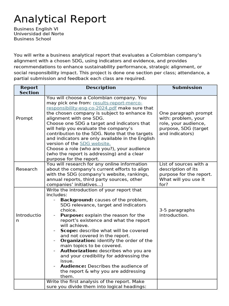 Analytical Report Student Guidelines | PDF | Citation | Apa Style