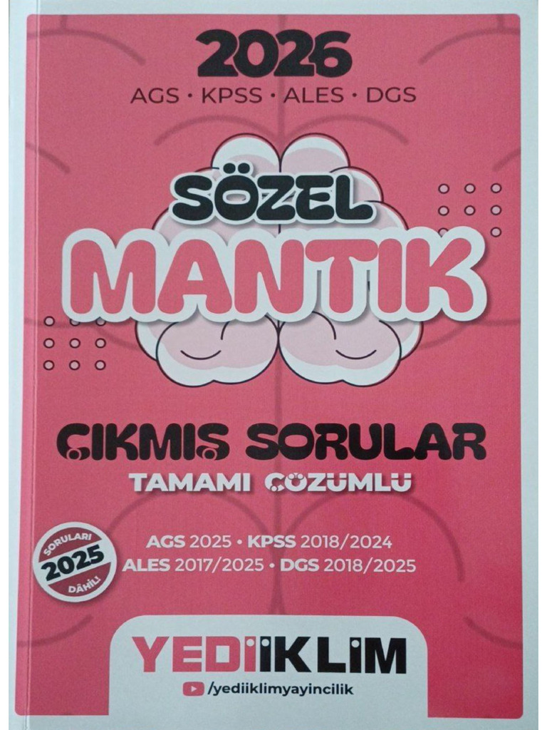 Yedi̇i̇kli̇m Sözel Mantik Çikmiş Sorular 2026 - 260114 - 200325 | PDF