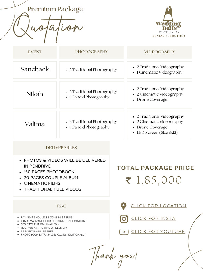 03 Premium Package Quotation | PDF