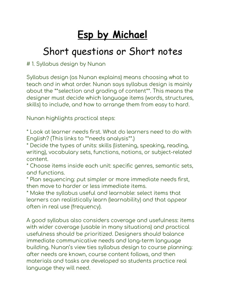 Esp Final Suggestions Answers | PDF | Learning | Learning Styles
