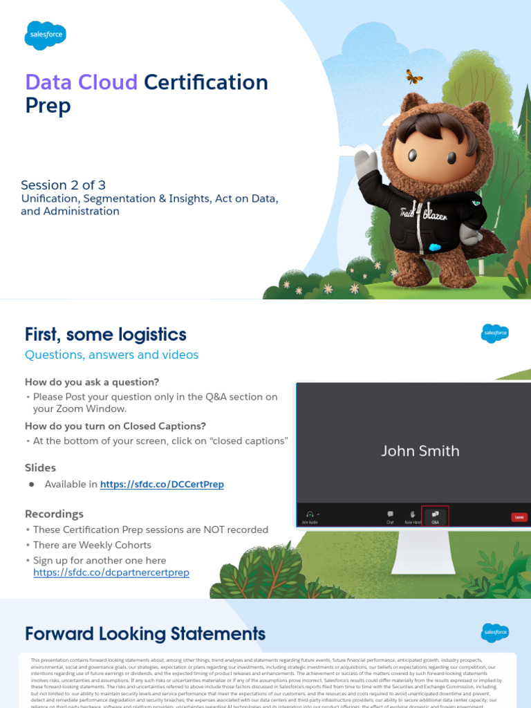 Data Cloud Cert Cohort 5 Session 1 - Unification, Segmentation ...