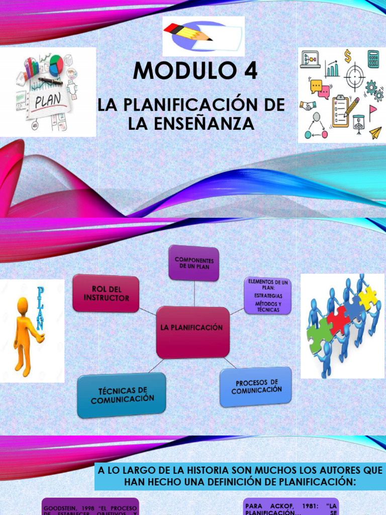Mod 4 Planificacion de La Enseñanza | PDF | Planificación | Aprendizaje