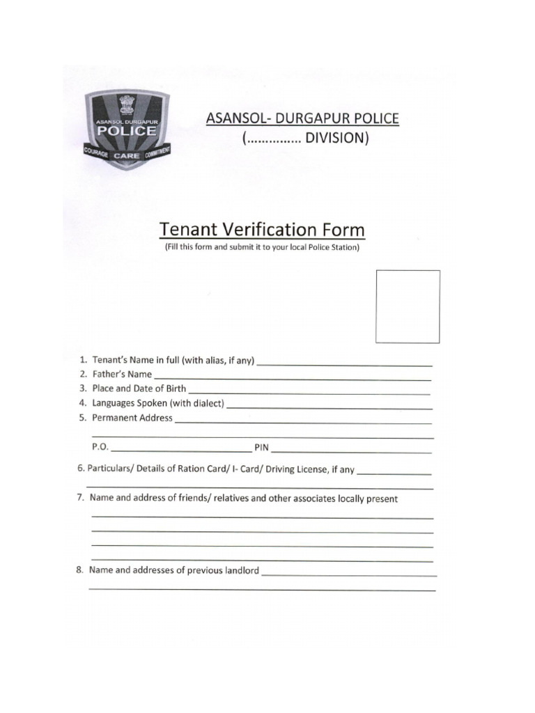 Tenant Form | PDF