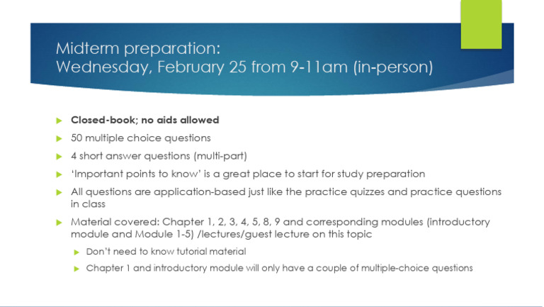 Midterm Preparation | PDF