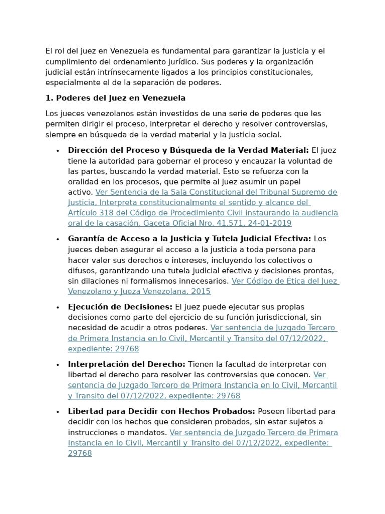El Rol Del Juez en Venezuela Es Fundamental para Garantizar La Justicia ...