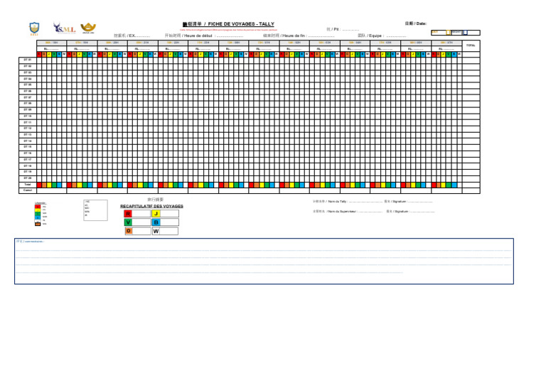 Equator Tally Sheet | PDF