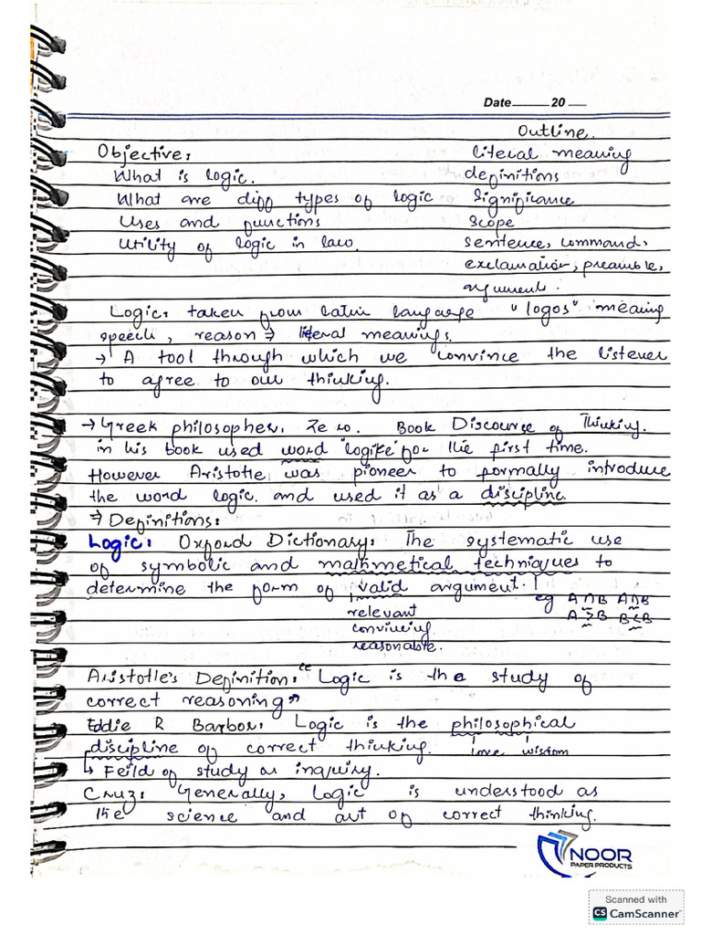 Logic and Reasoning 3rd Complete Notes | PDF