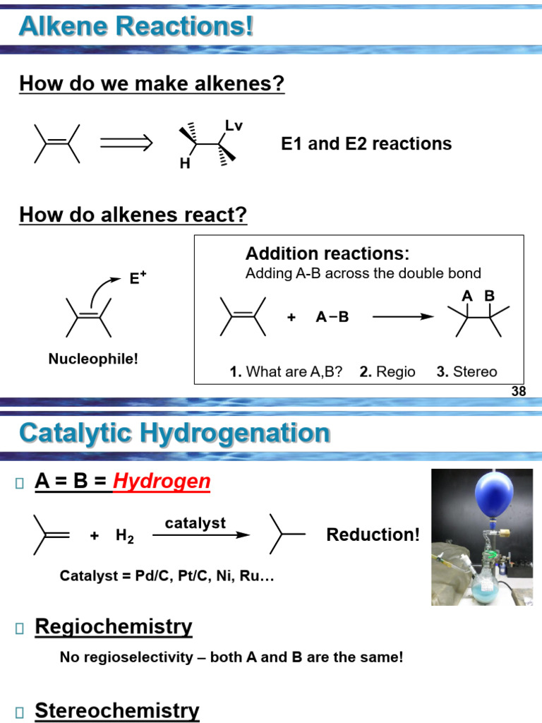Alkene Rxns | PDF | Alkene | Organic Reactions