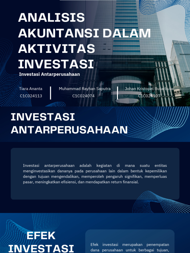 Accounting Analysis in Investing Activities - Kelompok 1 - 20251005 ...