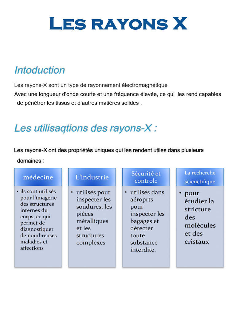 Les Rayons X | PDF