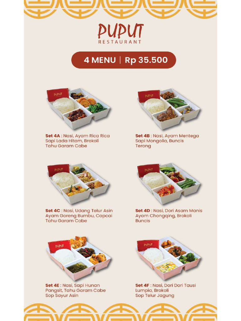 Menu Puput Restaurant | PDF