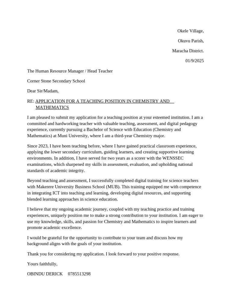 Ap Letter | PDF
