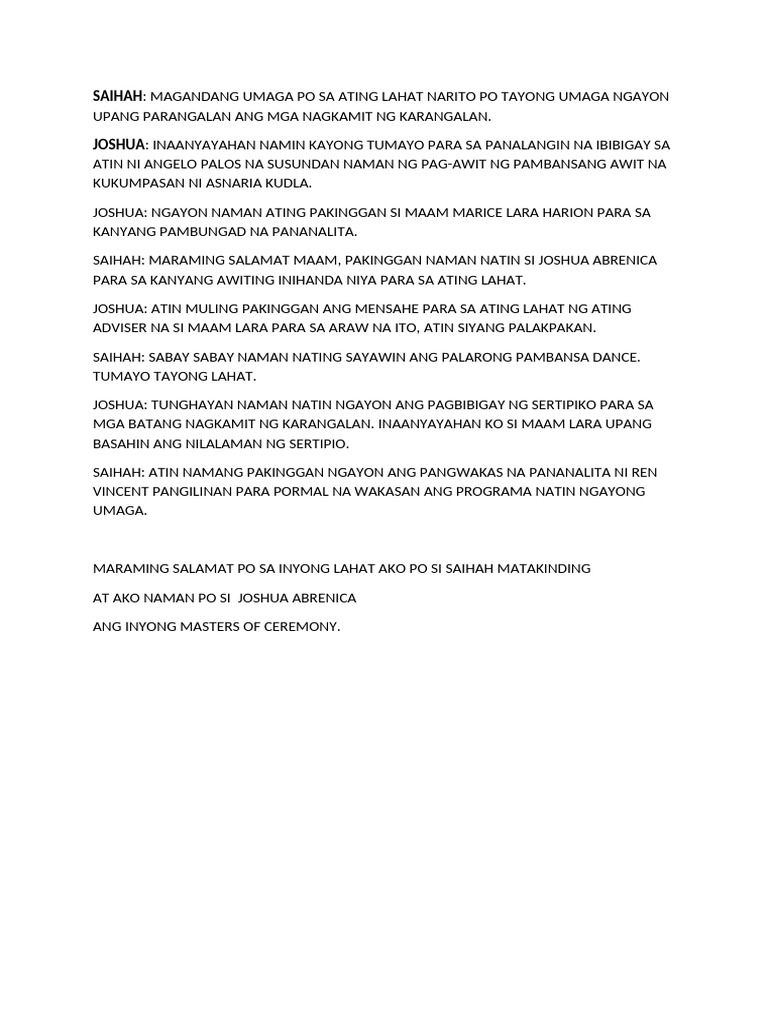 Script Joshua | PDF