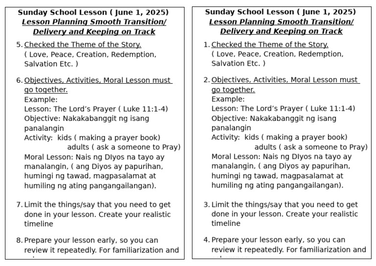 Smooth Transition in Lesson | PDF