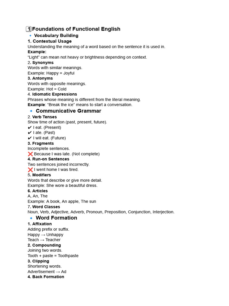 Functional English | PDF | Word | English Language