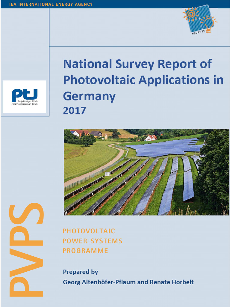 National Survey Report of PV Power Applications in Germany - 2017 | PDF ...