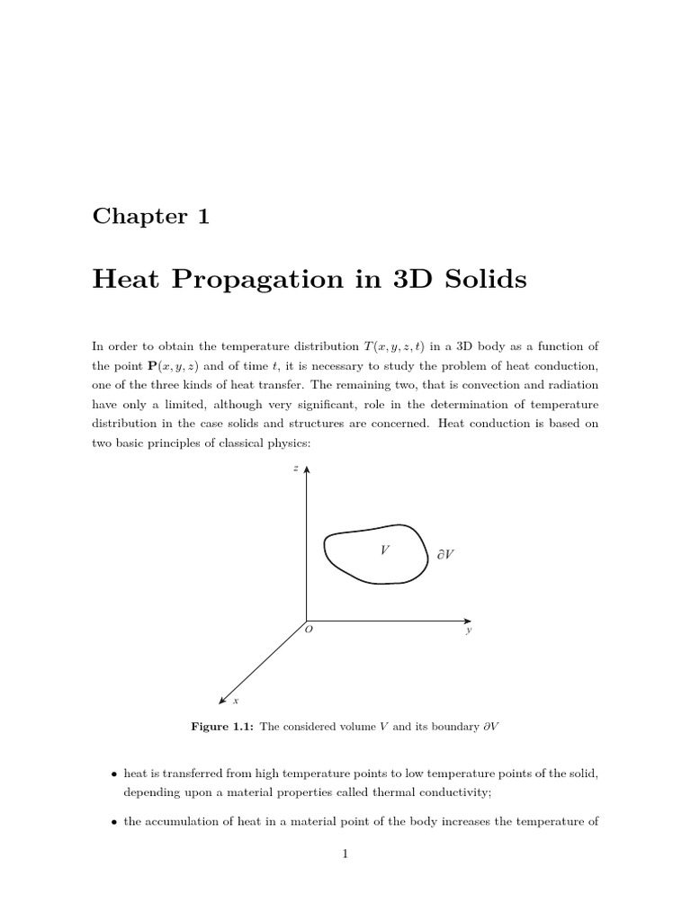 1352 - Ch1. 3D Heat Conduction | PDF | Thermal Conduction | Heat
