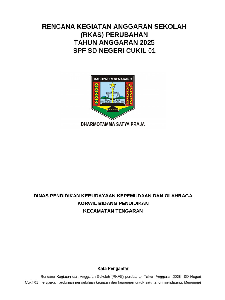 Lampiran-RKAS TAHUN 2025 | PDF