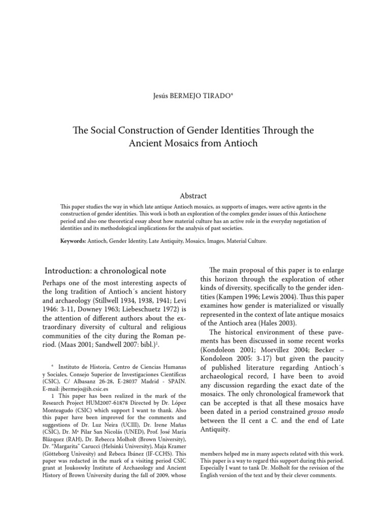The Social Construction of Gender Identi | PDF | Gender | Gender Studies