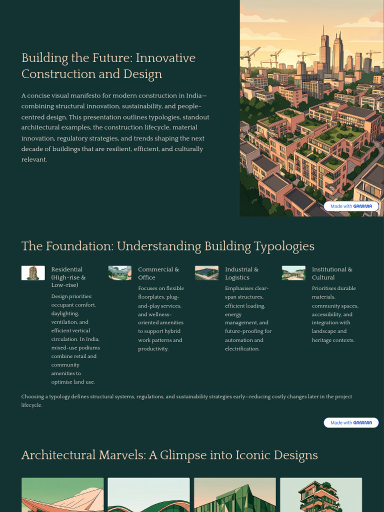 Building The Future Innovative Construction and Design | PDF | Climate ...