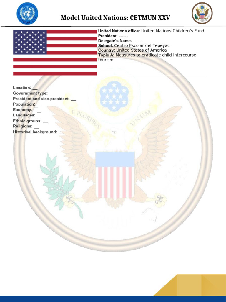 Sample Position Paper Cetmun XXV | PDF