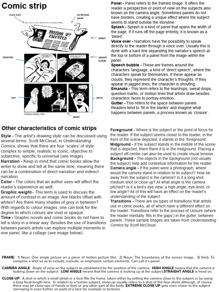 JL Comic Strip Techniques-1 | PDF | Imaging | Vision