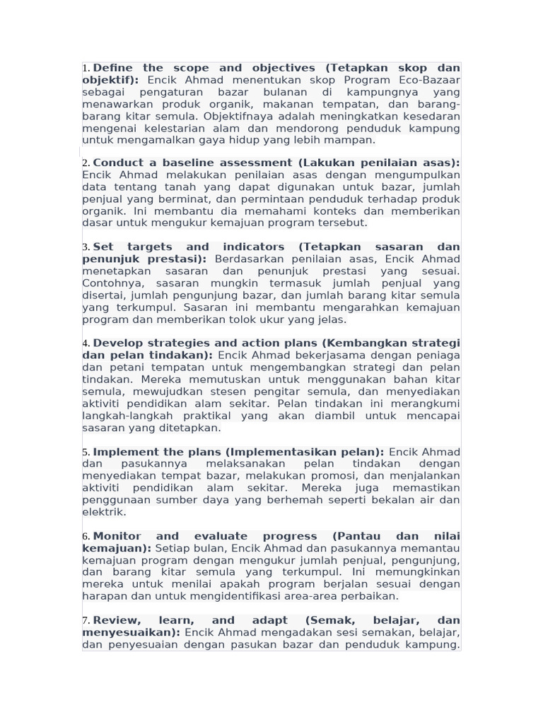 Application of 7 Steps Methodology | PDF