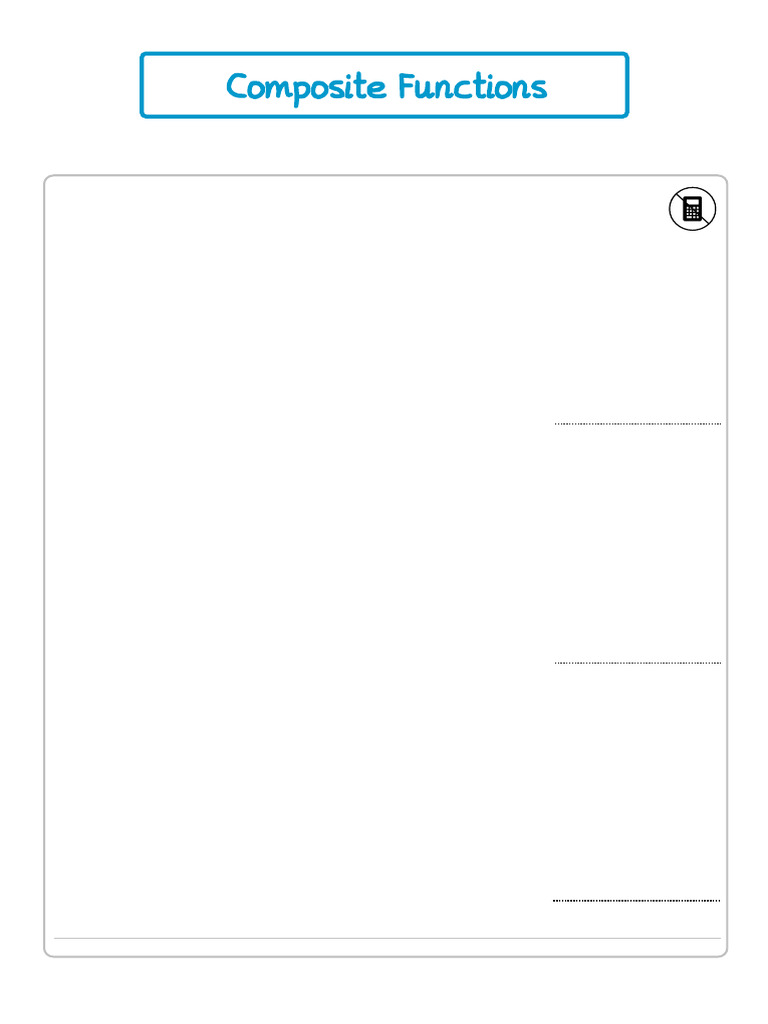 Composite Functions Edexcel | PDF