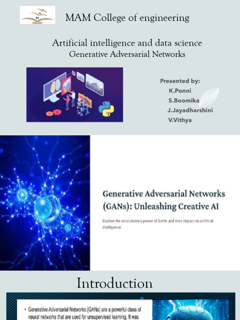 MAM College of Engineering: Artificial Intelligence and Data Science | PDF