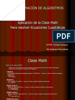 Ecuaciones-Cuadraticas-Clase Math en Java
