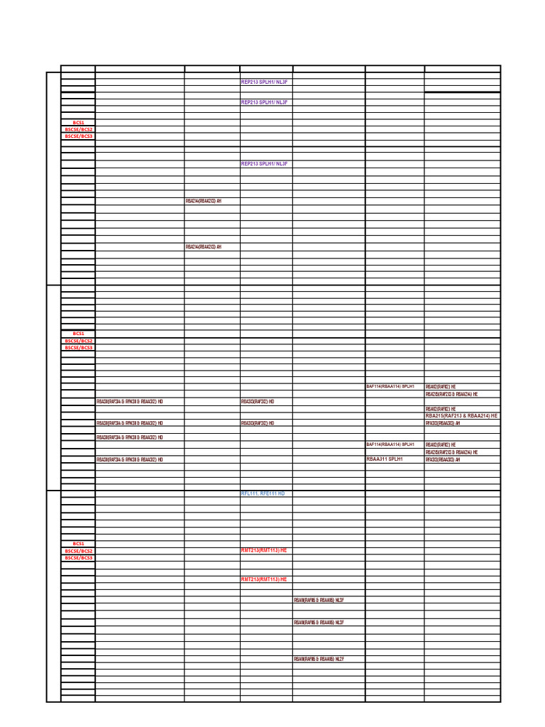 Sem1 Exam Timetable 2025 - 26 - All Bachelor Programme Draft 1 | PDF