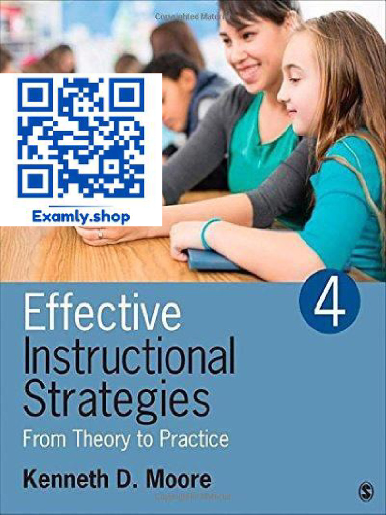 Textbook Effective Instructional Strategies From Theory To Practice ...
