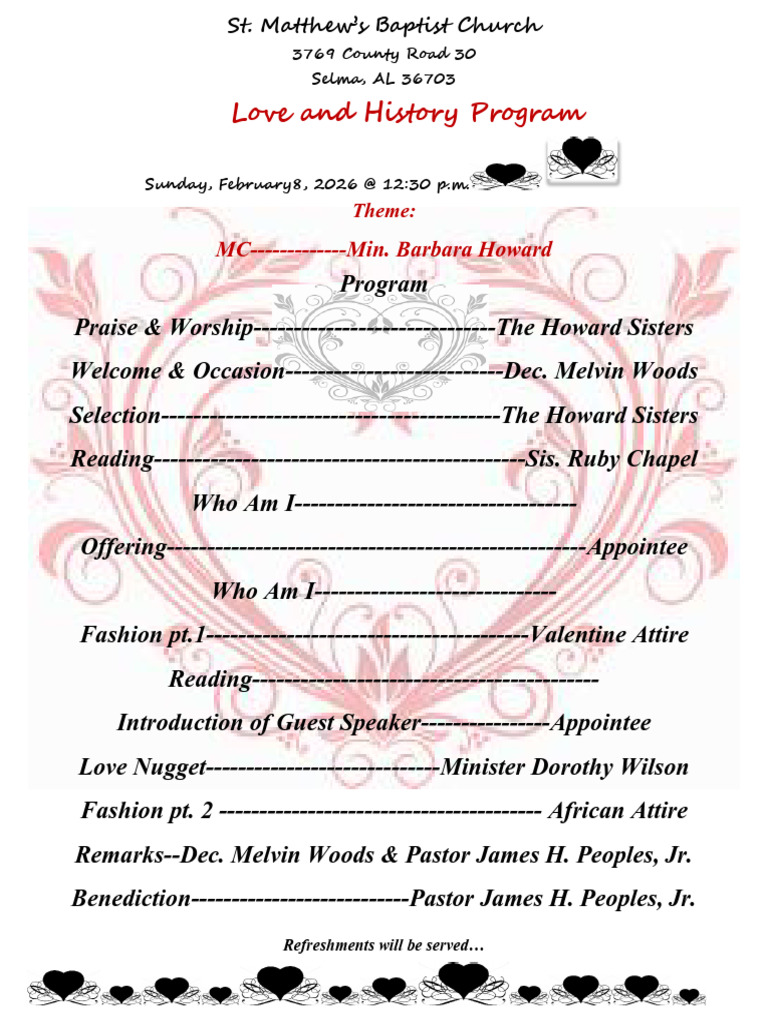 Valentine Program 2026 | PDF