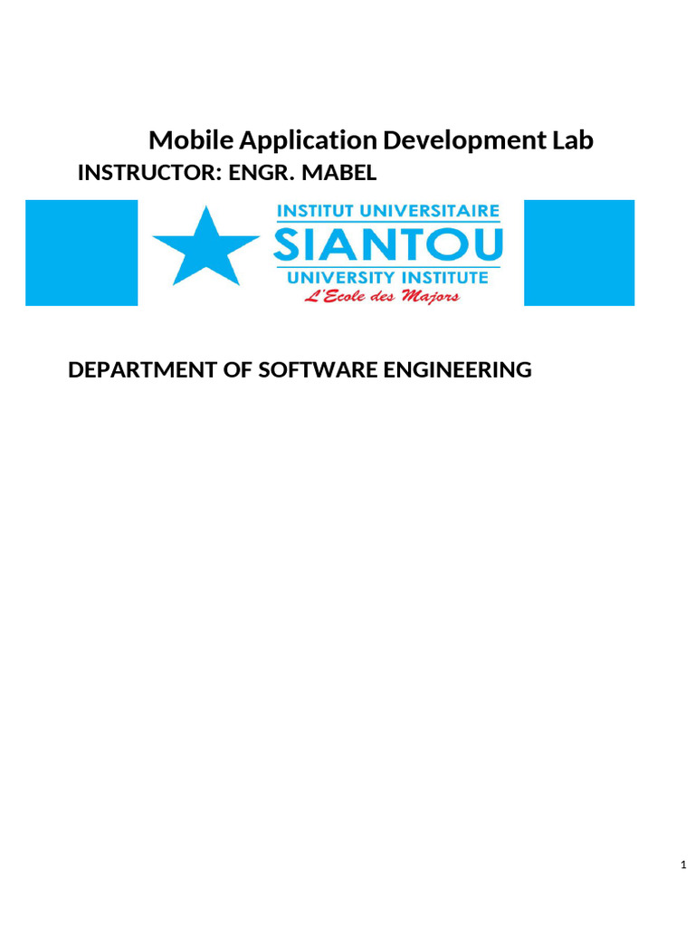 Programming of Mobile Terminals-Lab | PDF | Android (Operating System ...