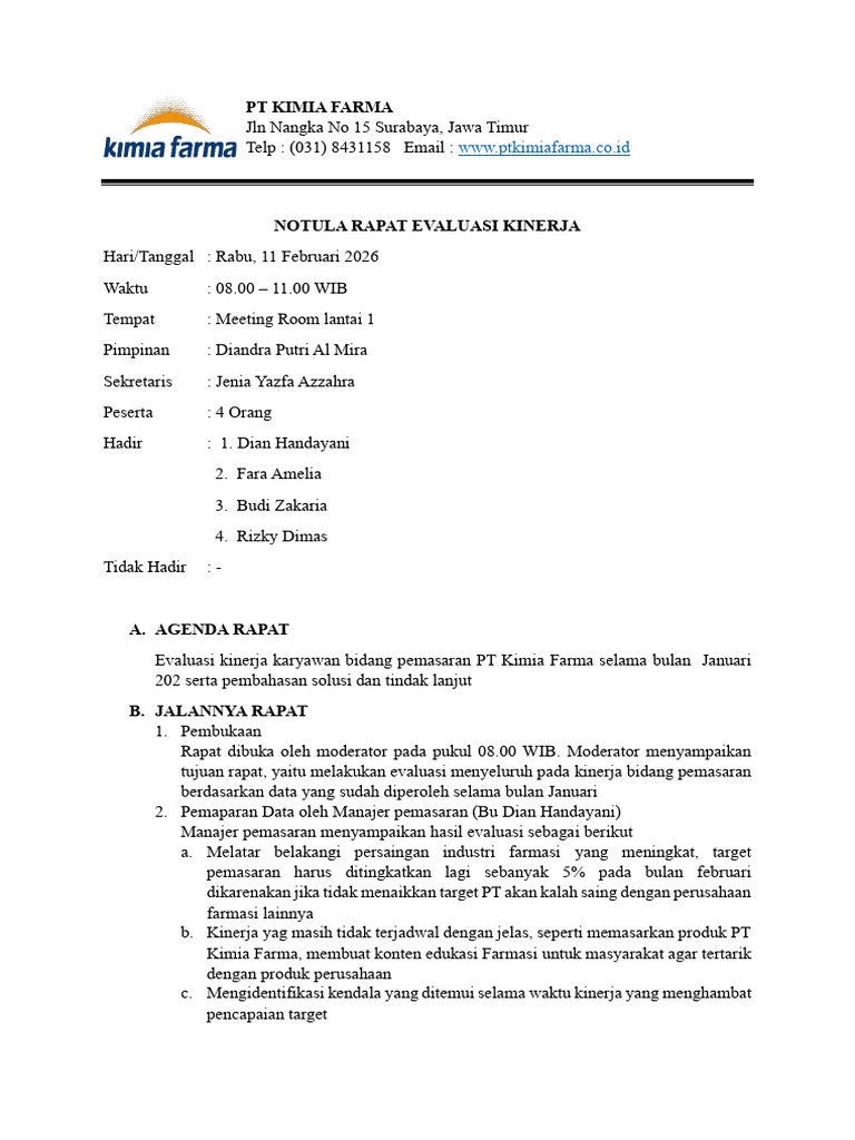 Notula | PDF