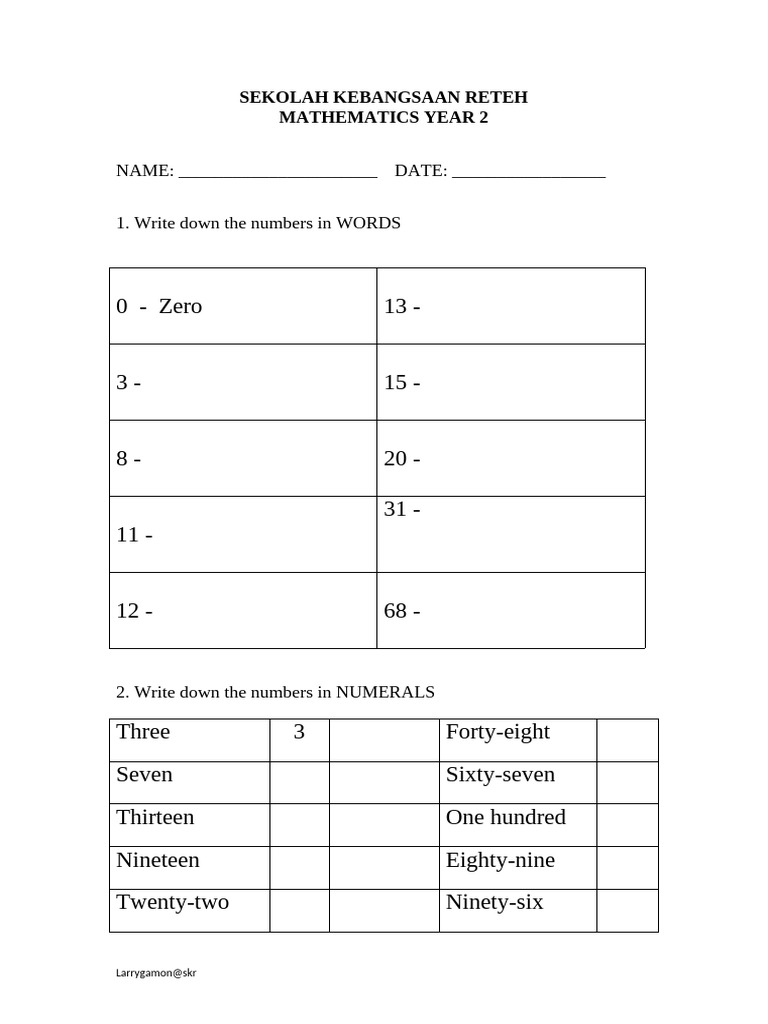 Mathematics Yr2 | PDF